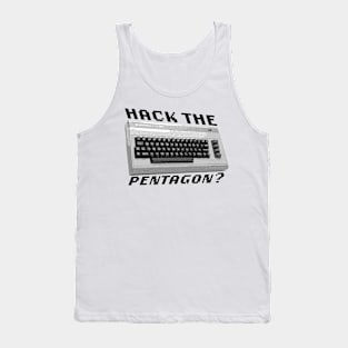 Hack the Pentagon? (Black Text) Tank Top